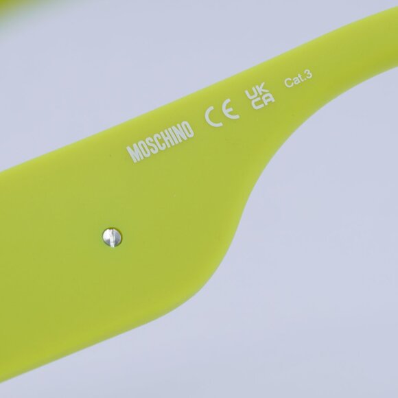🕶️ New Moschino MOS164/S 04AN QT Sunglasses - Lime Frame, Green Lenses - Picture 7 of 11
